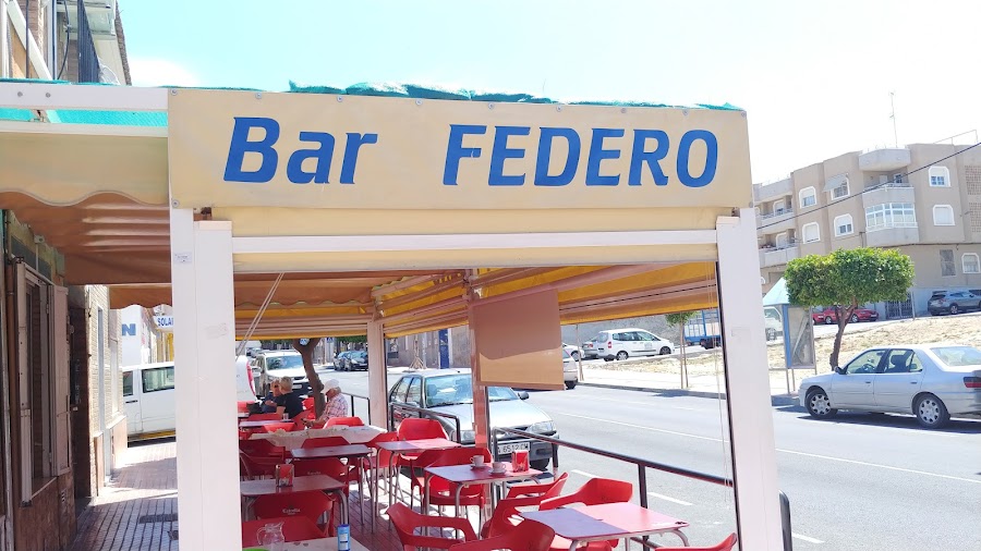 Bar Federo, comidas