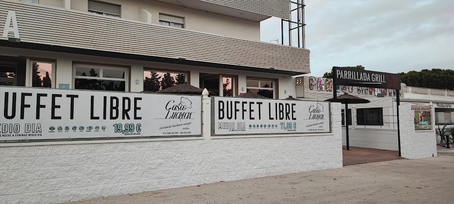 Buffet libre restaurante casa lucrecia en San Pedro del Pinatar