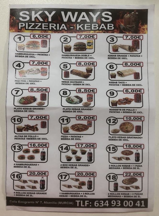 Sky Ways Pizzeria-Kebab